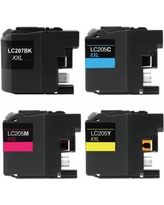 Brother LC205, LC207, LC209  XXL Super High Yield Ink Cartridges 